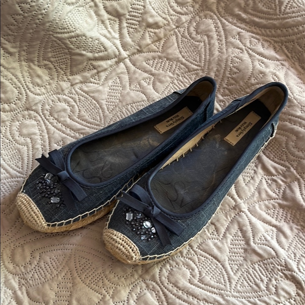 Simply Vera Vera Wang Blue Denim Espadrille Shoes
